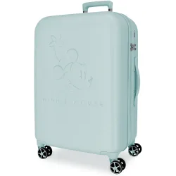 Maleta mediana 65 cm traveling with minnie abs rígida con capacidad de 63l
