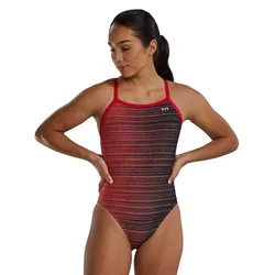 Durafast Elite Diamondfit Speedwarp Swimsuit Red 26 Women