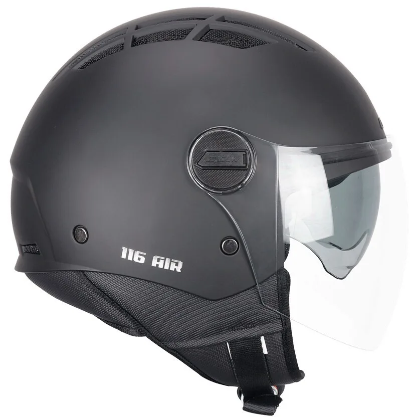 Casco Moto Jet 116A AIR MONO Nero opaco taglia L - Cgm - FashionsVida