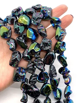 Irregular Colorful Natural Abalone Shell Beads Straight Hole Loose Beads for Jewelry Making DIY Bracelet Necklace Handmade Gift - Aliexpress - FashionsVida
