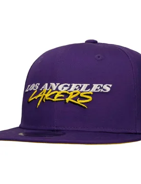 Fifty NBA Script Team Lakers Cap by - purple - Herren - Size: S/M (54-57 cm) - New era - FashionsVida