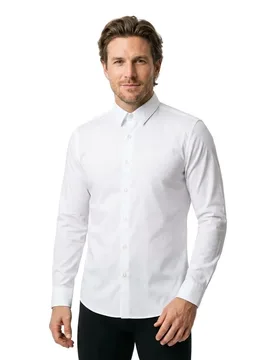Camicia A Maniche Lunghe Ray White 43 - BOSS - FashionsVida