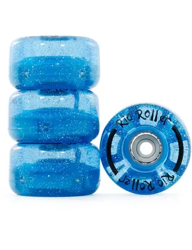 Roller Roue Light Up 4 Units Blue Glitter S unisex