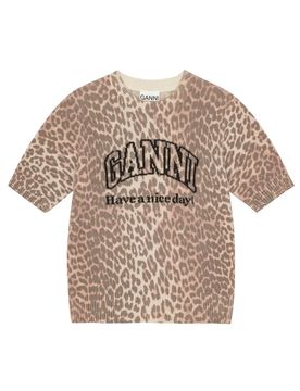 GANNI Maglie Leopardato