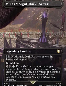Minas Morgul, Dark Fortress (Borderless Scene) (Foil) The Lord of the Rings Commander - Magic: The Gathering - FashionsVida