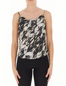 Top spalline sottili NERO M