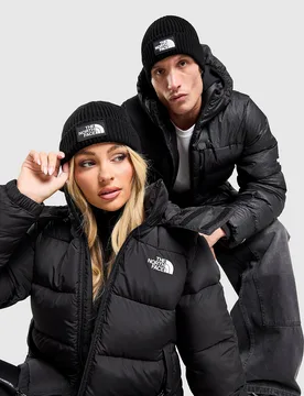 Logo Box Cuffed Beanie Mütze - Herren, Schwarz - male - Size: One Size - The North Face - FashionsVida
