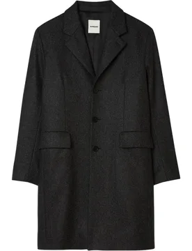 Abrigo de paño clásico de hombre con cuello sastre - sandro - FashionsVida