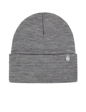 Mens and Women's 1 Pack Heat Holders Lite Maple Turnover Hat Light Grey One Size - Grey - Size: One Size - SockShop - FashionsVida