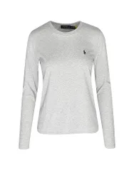 POLO Langarmshirt grau M damen