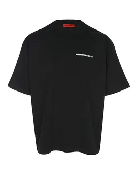 T-Shirt schwarz M herren - PROHIBITED - FashionsVida