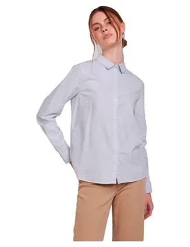 Camicia A Maniche Lunghe Irena Oxford Kentucky Blue XS