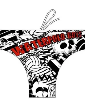 Boys Swimming Brief White / Black M Men - TURBO - FashionsVida