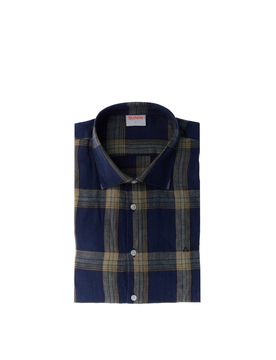 SUN68 Camicia in lino BLU NAVY XXL