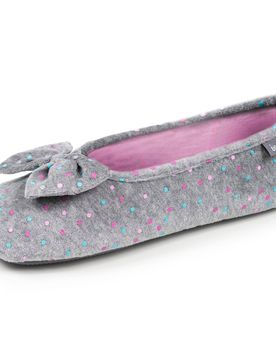 Chaussons ballerines Pois gris pois gris 37/38