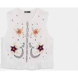 Top estampado flores de mujer