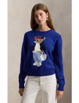 Para mujer. 211A96238001 Jersey de algodón con Polo Bear (XS), Casual