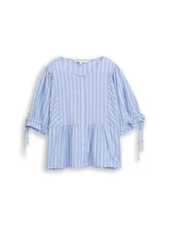 Bloue with leeve ribbon deta female