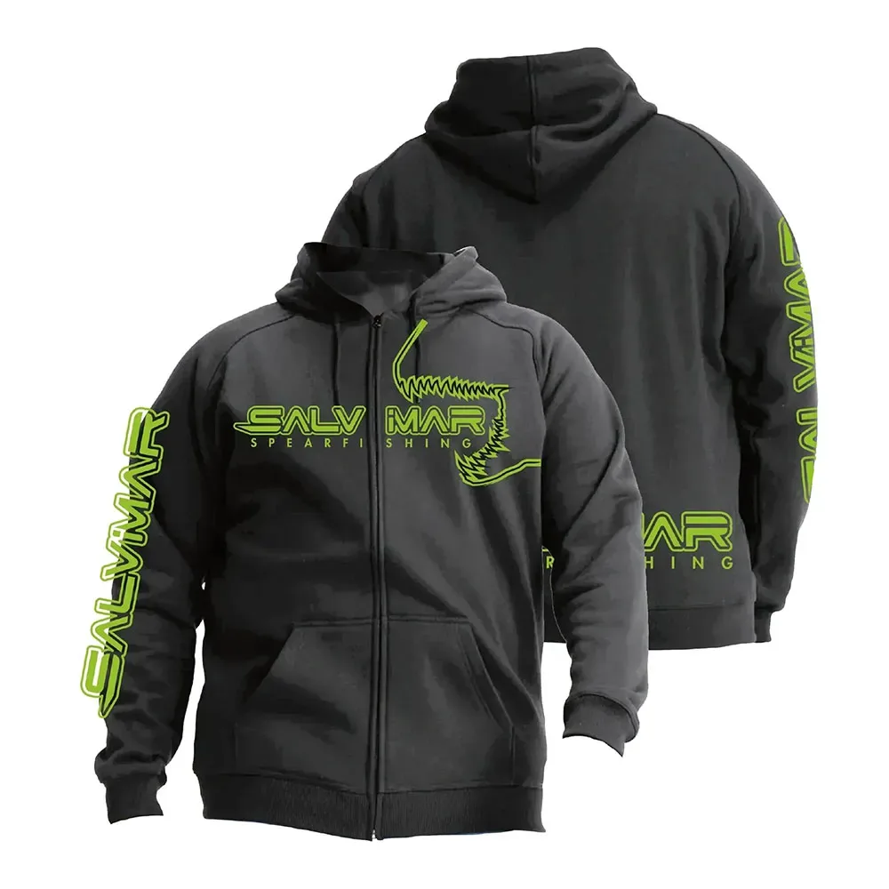 Logo Full Zip Sweatshirt Black L Men - Salvimar - FashionsVida