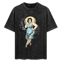 Olivia - The Fat 1920s Flapper T-Shirt Basic Simple Casual Short Sleeve Tee