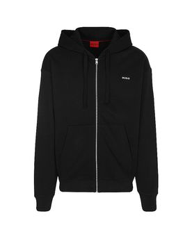 HUGO Sweatjacke DAPOZIP schwarz M herren