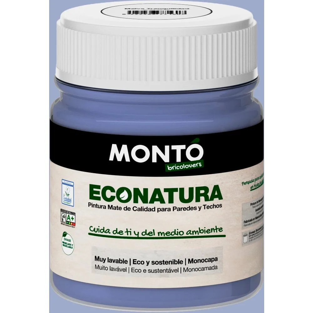 Test pintura plástica Montó Econatura 60 ml Malva tranquilidad - MONTÓ - FashionsVida