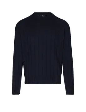 Jersey de cachemira azul oscuro 54 - Gran Sasso - FashionsVida