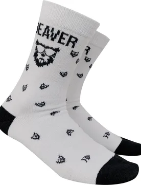 Socken Merino, weiss/schwarz 40_43 - BEAVER GOLF - FashionsVida