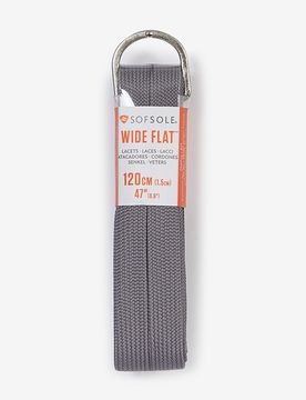 Lacet Plat Large 120cm gris tu unisex