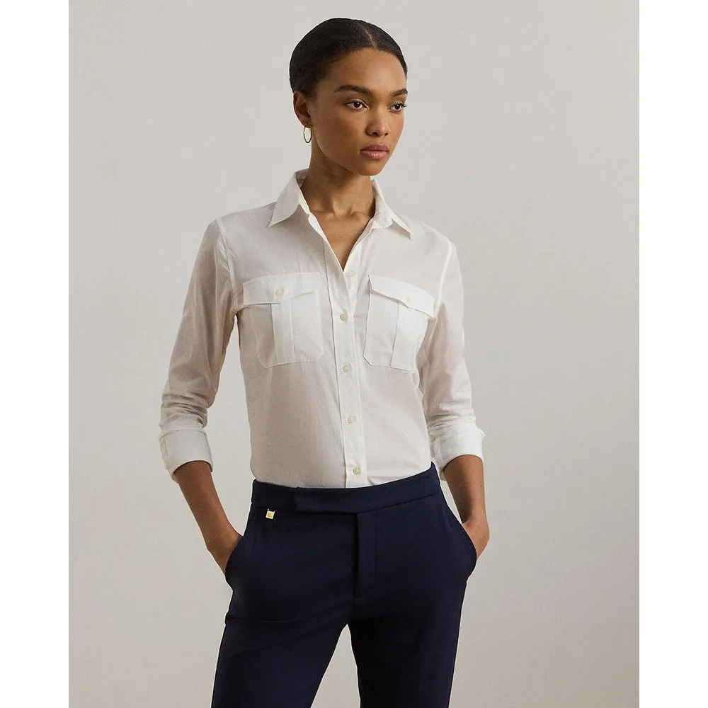 Camisa de mujer con bolsillos - Lauren Ralph Lauren - FashionsVida