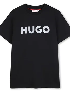 Hugo T-shirt à Manches Courtes G01016 Black 5 Années Garçon - Hugo Boss - FashionsVida