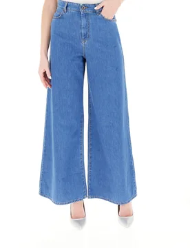 Jeans wide leg BLU CHIARO 42 - WEEKEND MAX MARA - FashionsVida