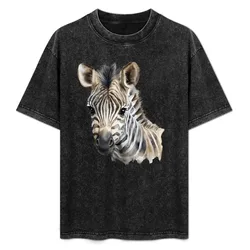 Zebra T-Shirt Minimalist Graphic Tee Shirt