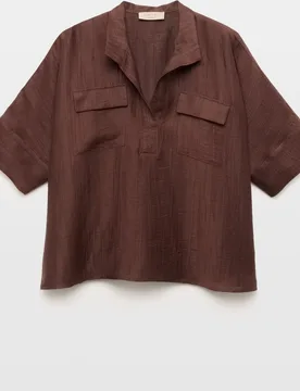 Blusón de mujer con bolsillos - Woman Limited El Corte Inglés - FashionsVida