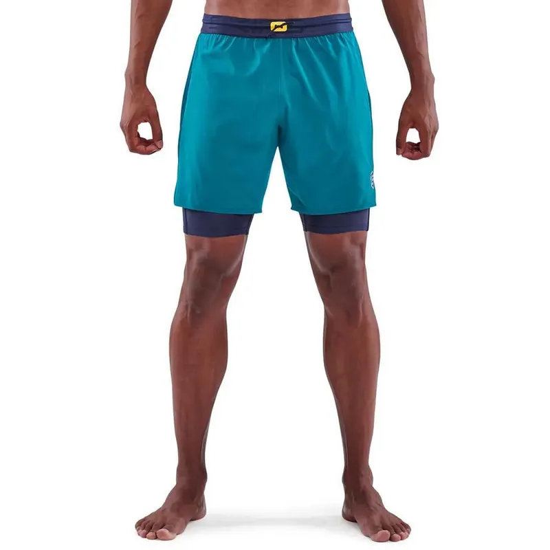 Pantaloni Corti Series-3 Navy Cyan S
