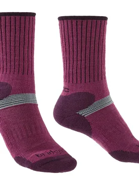 Chaussettes Cross Country Merino Performance Berry / Plum EU 35-37 - Bridgedale - FashionsVida