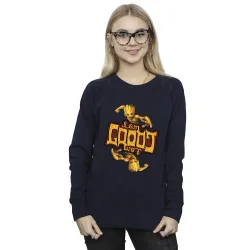 Guardians Of The Galaxy Groot Inverted Grain Sweatshirt - Navy - Size: 2XL
