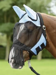 Fliegenmaske FLY COVER FRANSEN hellblau/schwarz P