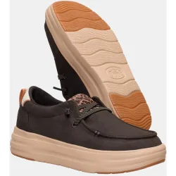 Zapatos de cordones de mujer en tejido