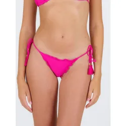 Braga de bikini con lazo lisa