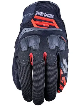 Guanti Moto TFX4 Nero Rosso taglia L - Five - FashionsVida