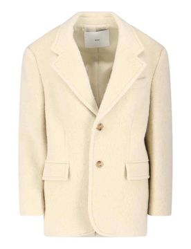 Blazer Monopetto In Misto Lana