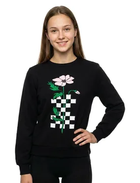 Pull Crew Checkerbloom Knit S - Santa Cruz - FashionsVida
