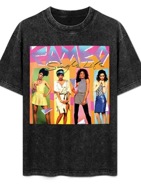 Funky 1980's Cameo vinyl Artwork T-Shirt Festival Short Sleeve T-Shirt - Aliexpress - FashionsVida