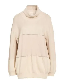 Rollkragenpullover Damen Beige 32,34,36 Damen - Fabiana Filippi - FashionsVida