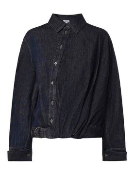 Loewe Camicia di jeans drappeggiata