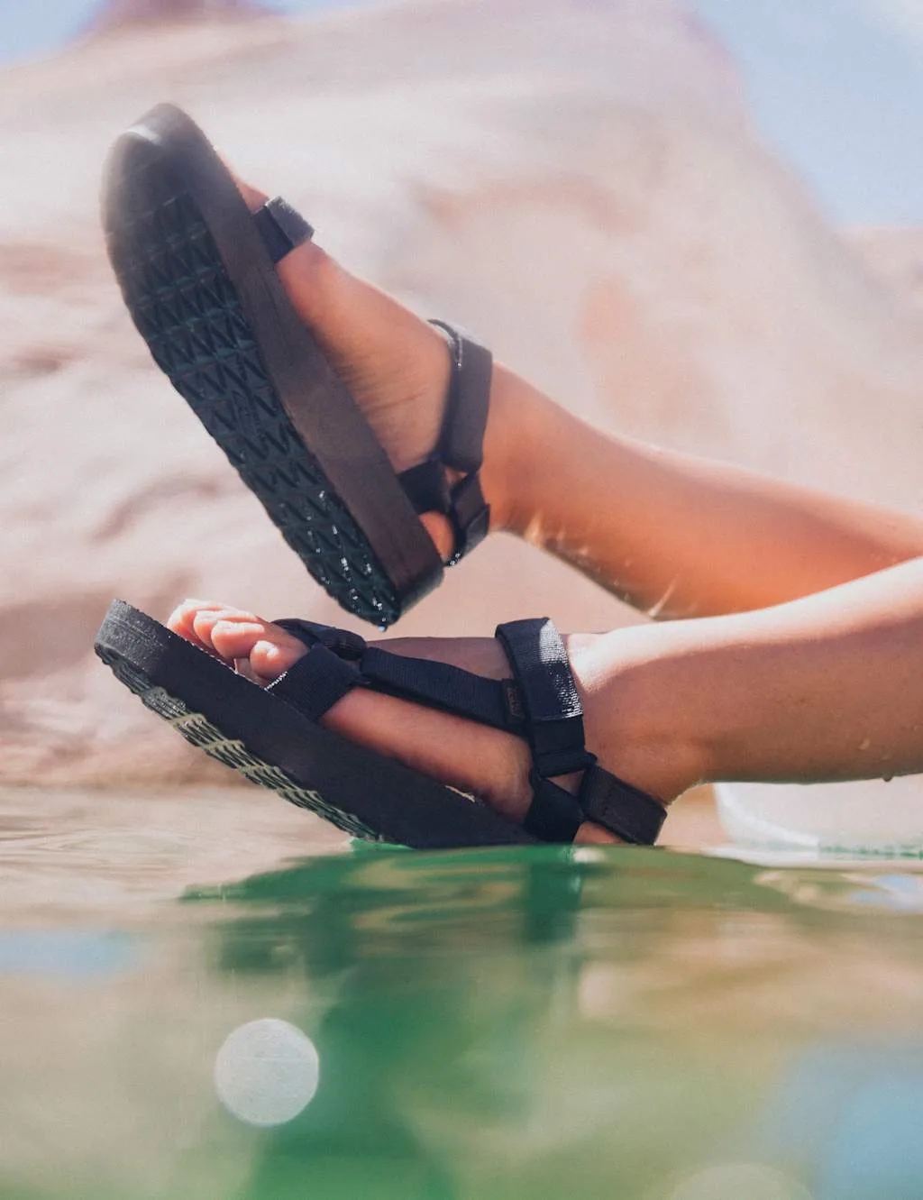 Midform Universal Flat Sandals Black female - TEVA - FashionsVida