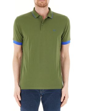 SUN68 Polo in cotone VERDE OLIVA L