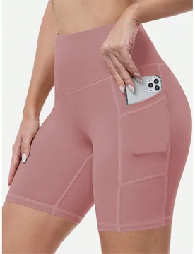 Shorts deportivos ajustados de 5 pulgadas para mujer talla grande, primavera/verano, cintura alta, control de abdomen, levantamiento de glúteos, con - Shein - FashionsVida