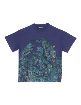 T-shirt a leopardo completo